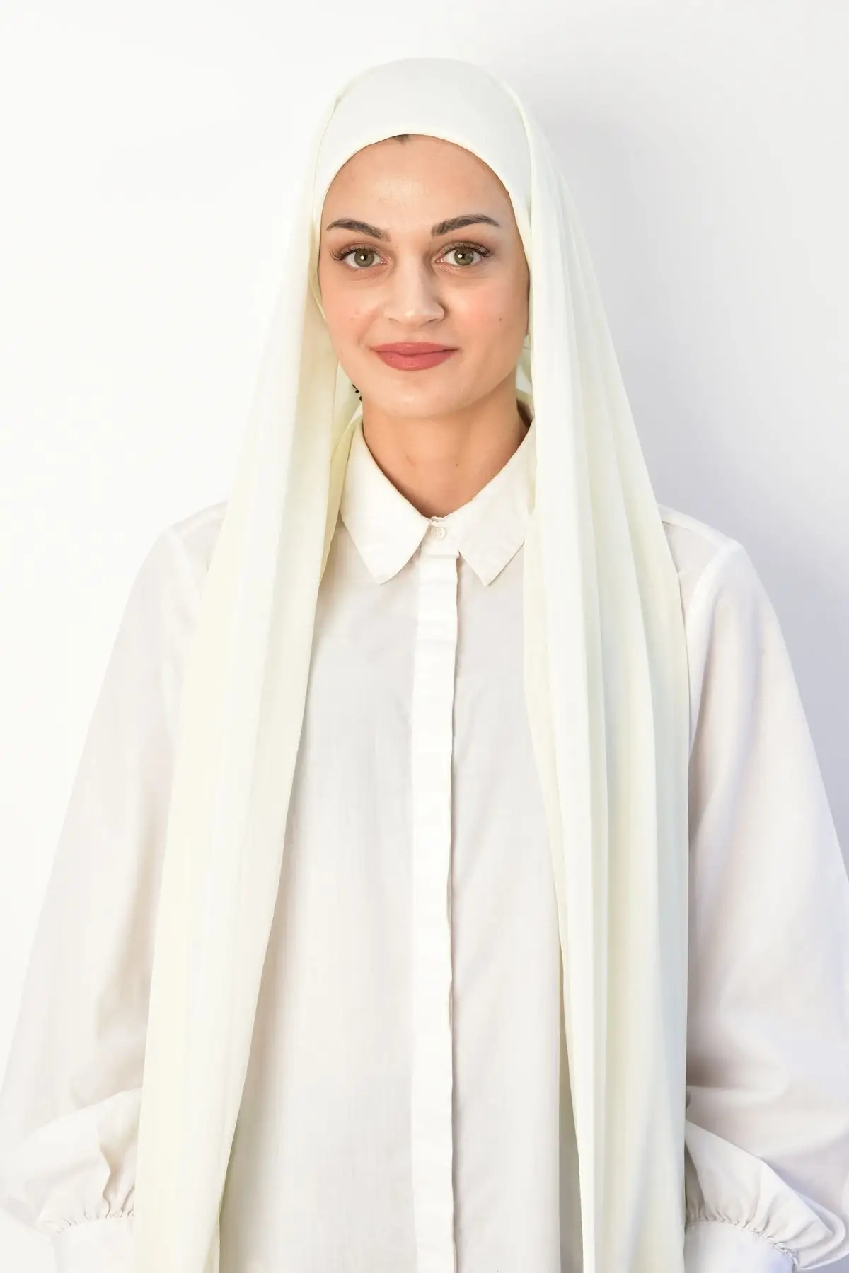 

Practical Boneli Chiffon Shawl Cream Beige Hijab Bone Beach Clothing