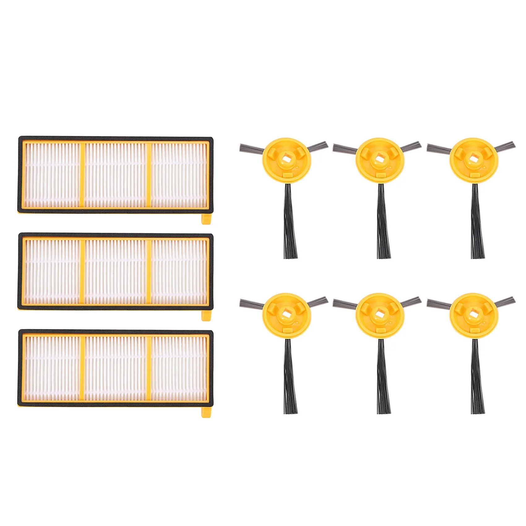 

Replacement Parts Kit For Shark Ion Robot 750 720 Rv750 Rv720 Vacuum Include 6 Side Brushes, 3 Hepa Filters