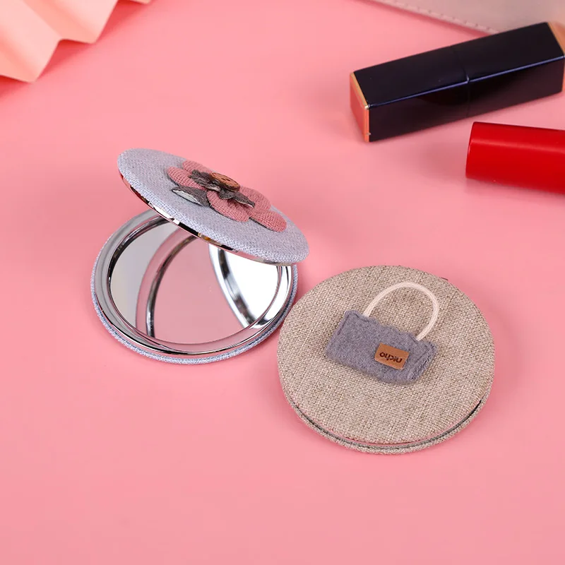 Двухстороннее зеркало для макияжа gu318 увеличительная ткань ручной работы