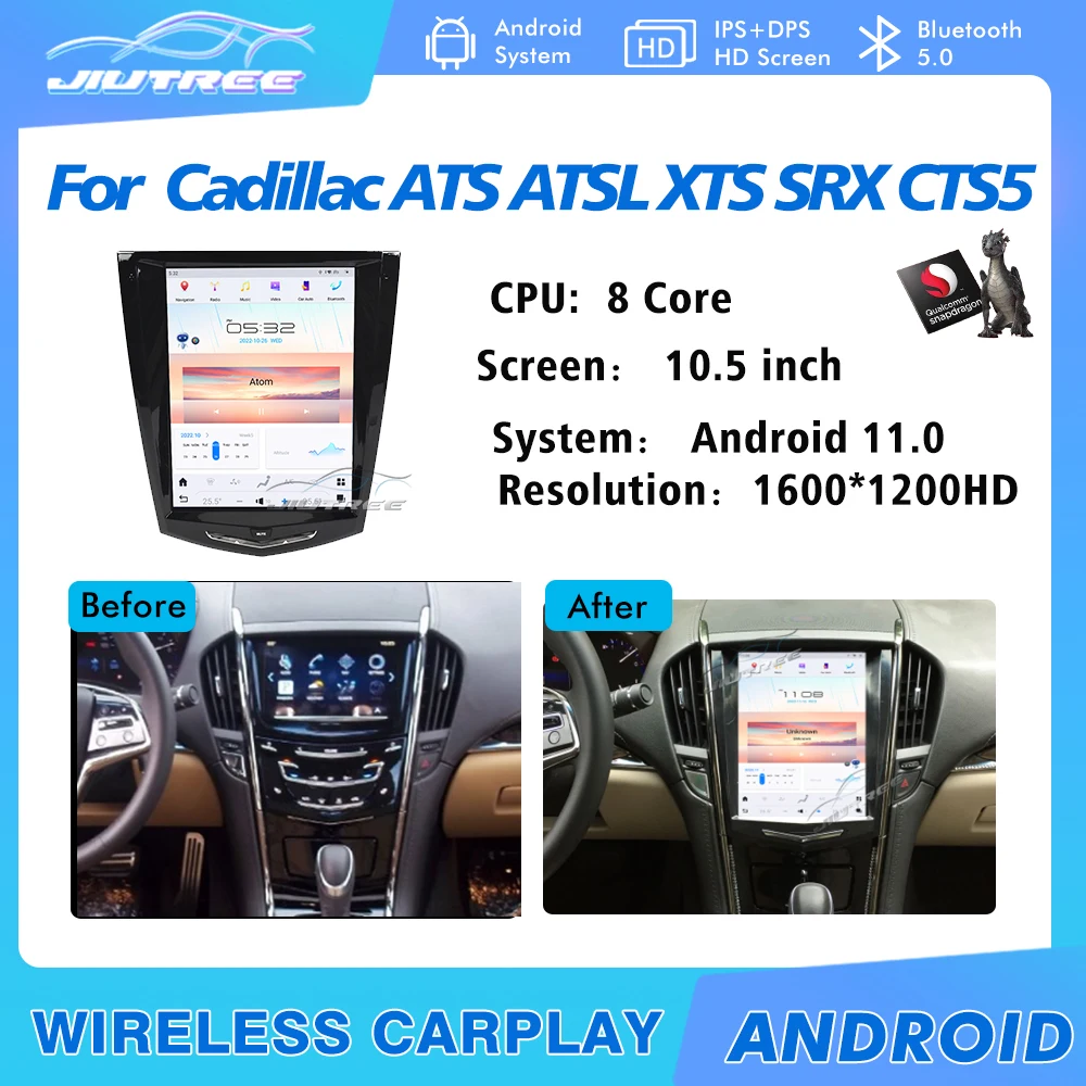 

Автомагнитола 2DIN на Android 11 для Cadillac ATS ATSL XTS SRX CTS5, мультимедийный автомобильный DVD-плеер, стереоприемник, GPS-навигатор, головное устройство
