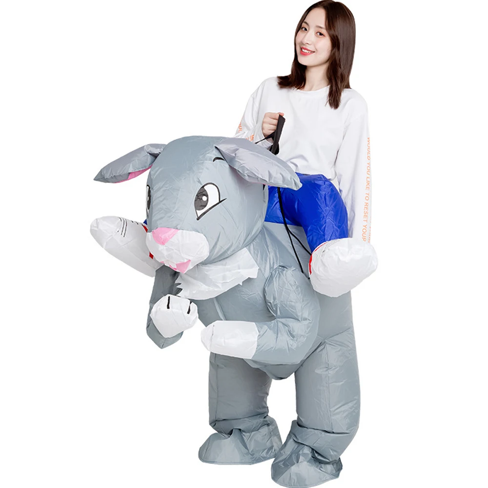 

JYZCOS Bunny Rabbit Inflatable Costume Adult Easter Rabbit Cosplay Fancy Dress Mascot Animal Purim Carnival Party Clothes