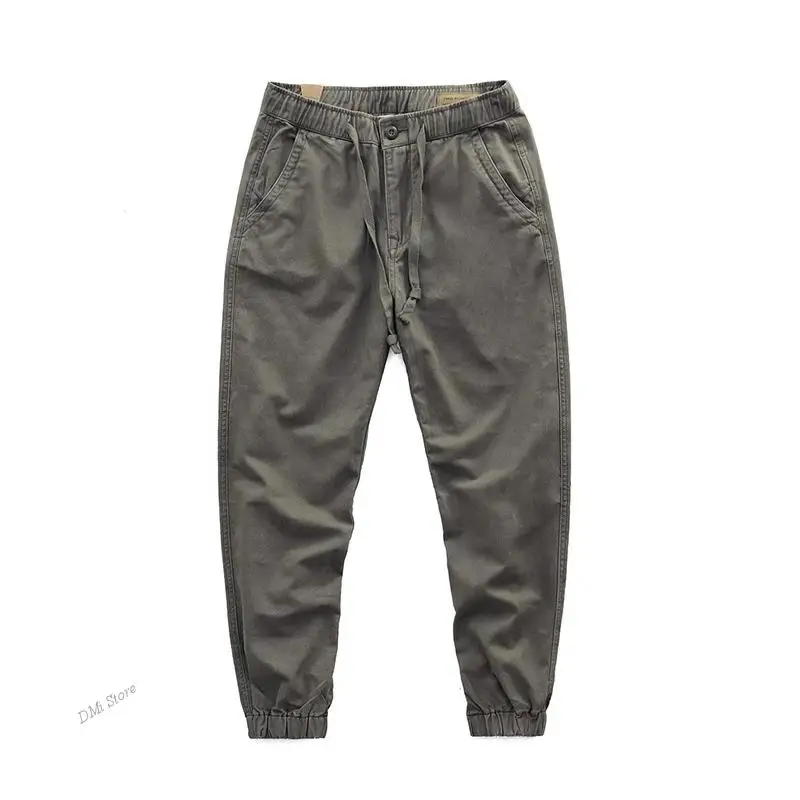 

Harem Pants Solid Joggers Casual Japanese Streetwear Cargo Pants Male Hip Hop Men's Fashion Baggy Long Trousers Elastic Waist