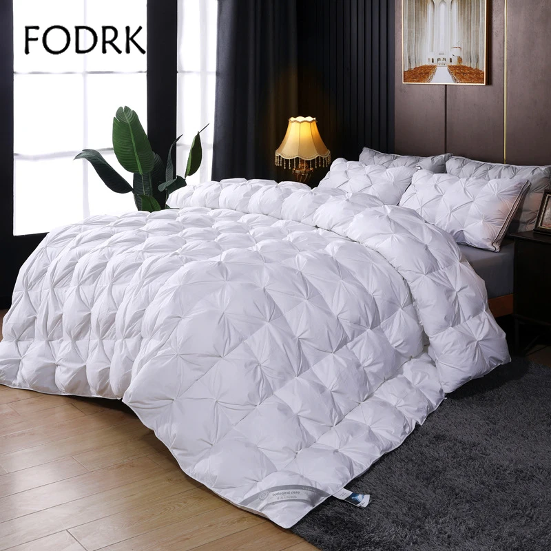 

Cotton down soft and thick insulation quilt winter hotel home white goose down high-end gift quilt core 이불 edredones catalogue