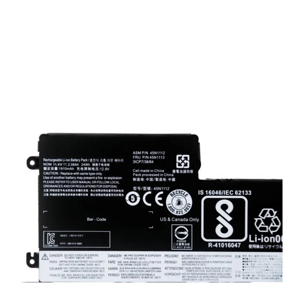 Новый аккумулятор для ноутбука 11 1 В 24 Вт 45N1110 45N1111 45N1112 Lenovo ThinkPad T440 T440S T450 T450S X240 X250