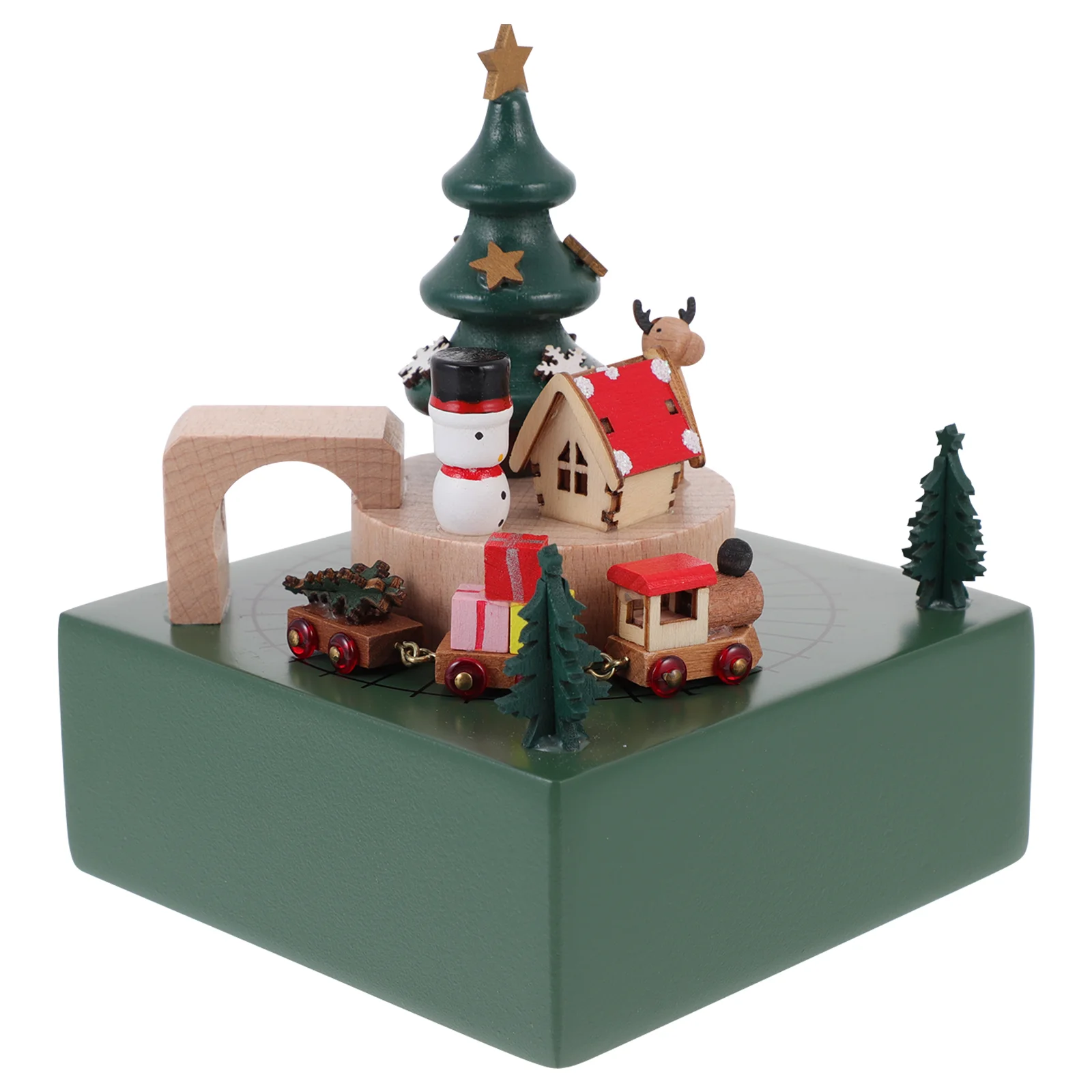 

Boxmusical Tree Gift Reindeer Mechanism Childrentabletopfigurine Ornaments Instrument Boxes
