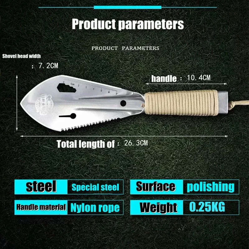 

Многофункциональная портативная Лопата для боеприпасов, Походное Уличное оборудование для самозащиты, Небольшая Ручная Лопата для сада, инструменты для выживания