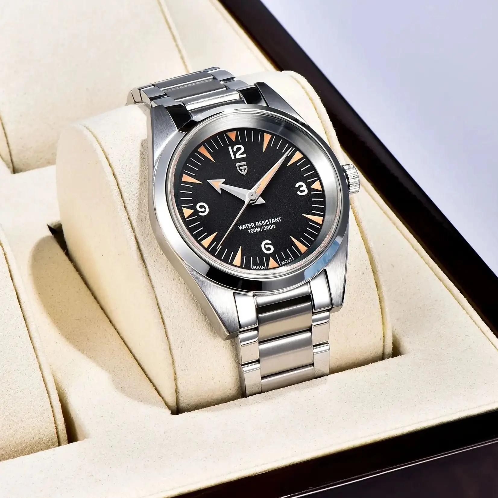 2024 PAGANI DESIGN Новые часы PD1793 38 мм Кварцевые наручные VK31 Механизм с сапфировым