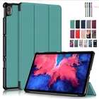 Ультра тонкий чехол для планшета Lenovo Tab M10 плюс Чехол Магнитный съемник для жестких бирок для электронного отслеживания товара, регулируемая подставка чехол для Lenovo Tablet M10 плюс TB-X606FX + подставка для ручек