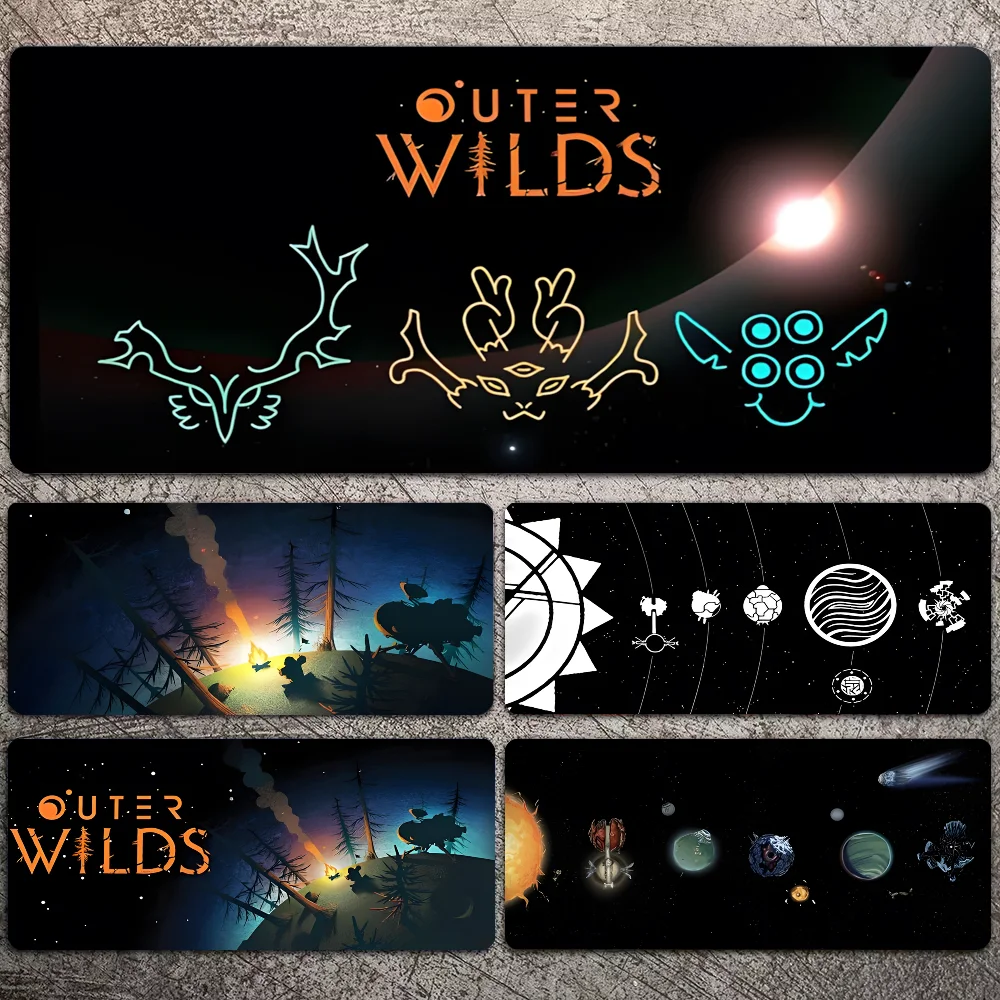 Outer Wilds Mousepad Mouse Pad Laptop Gaming Accessories Large Desk Mat Computer Gamer Keyboard Rug Carpet