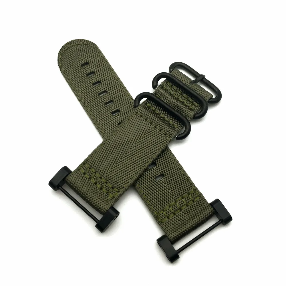 Green Black Ring For Suunto Core Series Traverse Watch Band Strap Nylon Zulu Watchband 24MM And Adapters And 2Pcs Screwdriver