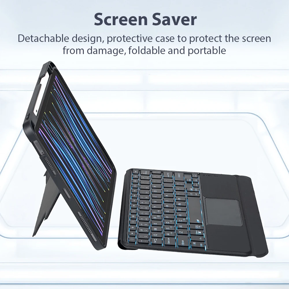 Волшебная клавиатура для iPad Pro 11 12 9 13 дюймов 2024 Air 5 4 3 10 поколения 7 8 Mini 6 съемный