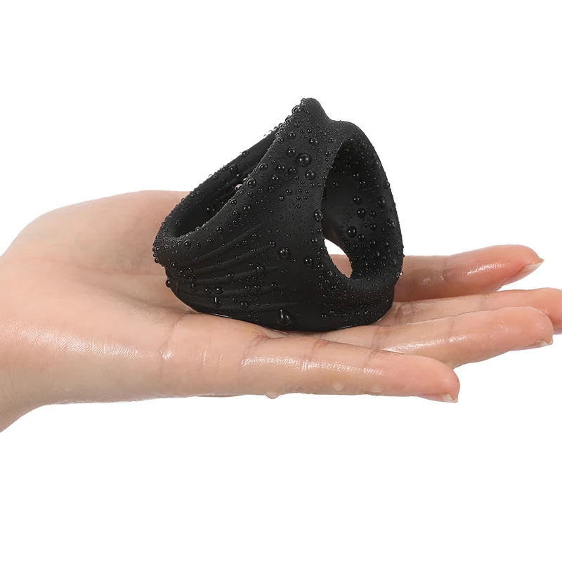 Кольцо на член с 3 отверстиями искусственные сексуальные игрушки для мужчин