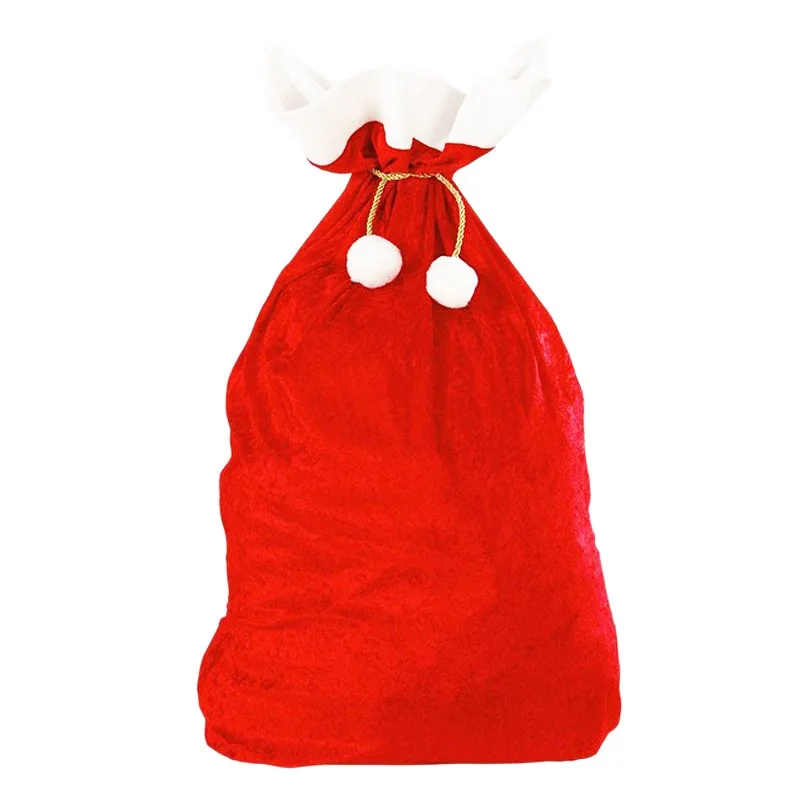 

Подарочные пакеты большой емкости с Санта Клаусом, мешок для хранения конфет на Рождество, декоративный Новогодний мешочек, праздничный па...