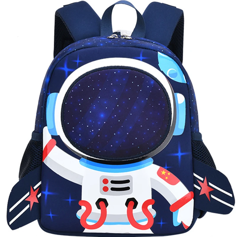 Children's Backpack Boy 3D Cartoon Cute Astronaut Kids Backpacks Kindergarten School Bags For Girls Boys Baby Mochila Infantil