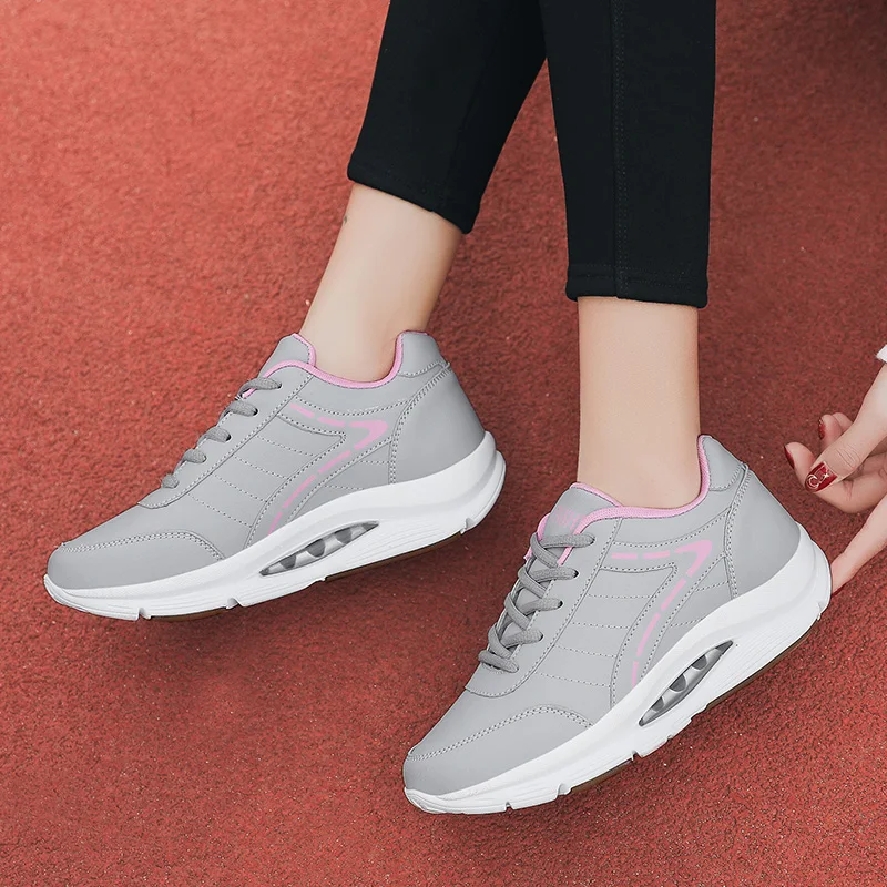 Women's Sneakers Air Cushion Walking Shoes Comfortable Sports Tennis Shoes Fitness Casual Platform Wedges Casual Shoes