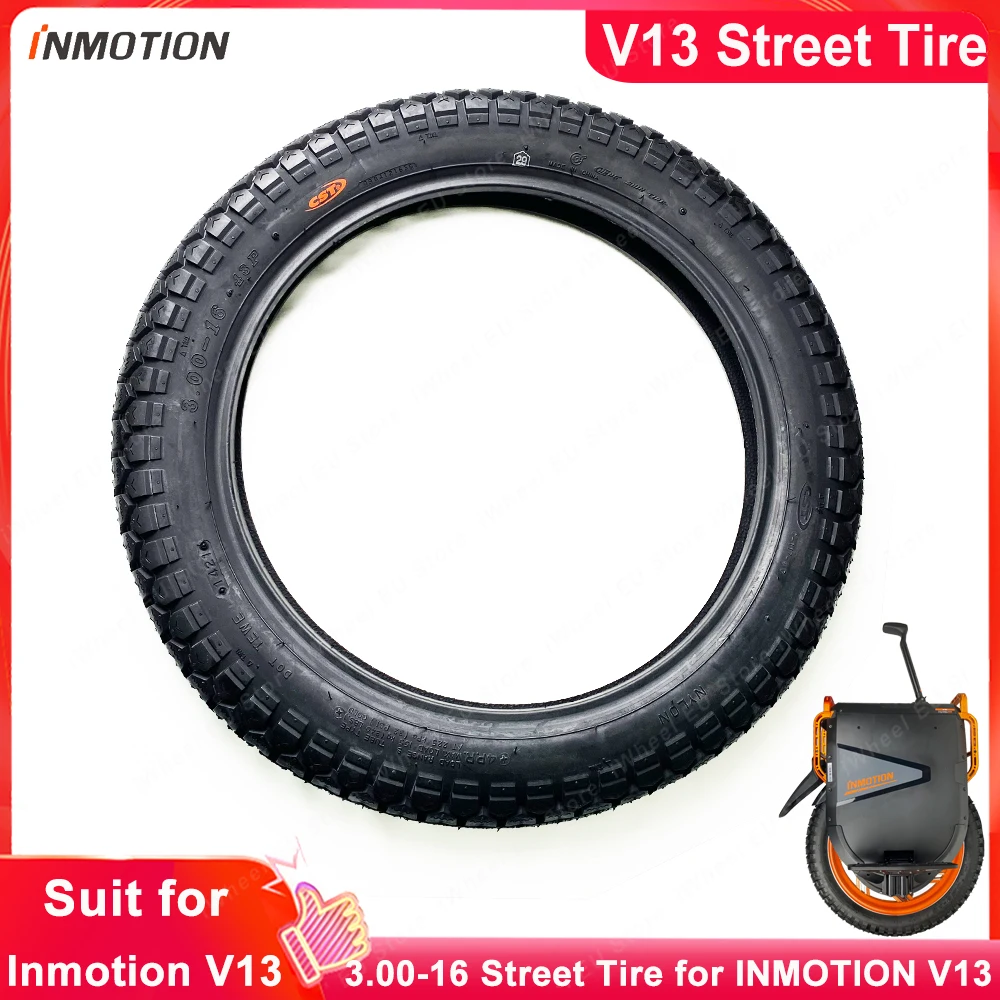 

INMOTION V13 3.00-16 Street Tire and Inner Tube 22inch Street Tire for Inmotion V13 Challenger Electric Unicycle