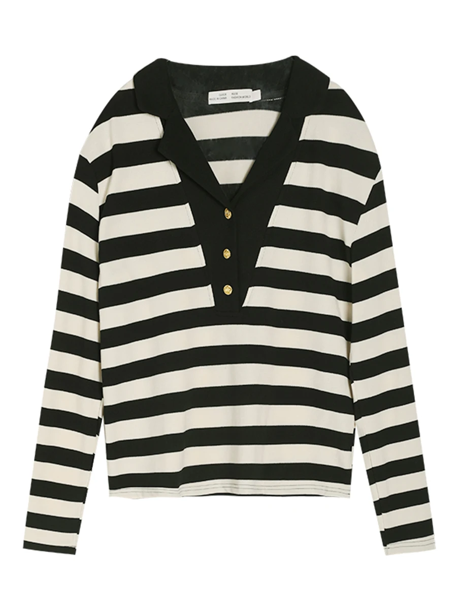 Huixi черная футболка с воротником для костюма женская весна 2023 новый дизайн