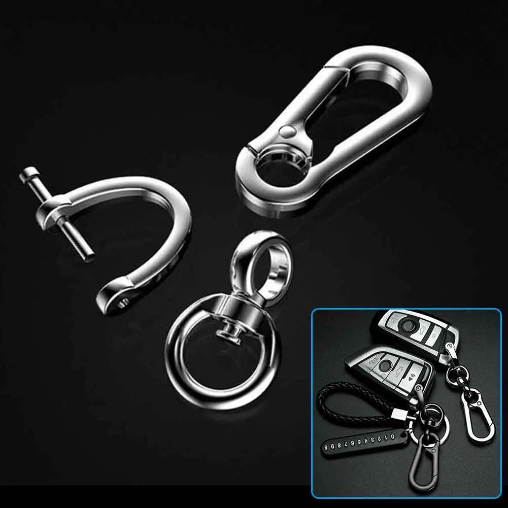 

Spring Keychain Climbing Hook Car Keychain Simple Strong Carabiner Shape Keychain Accessories Zinc Alloy Keychain New
