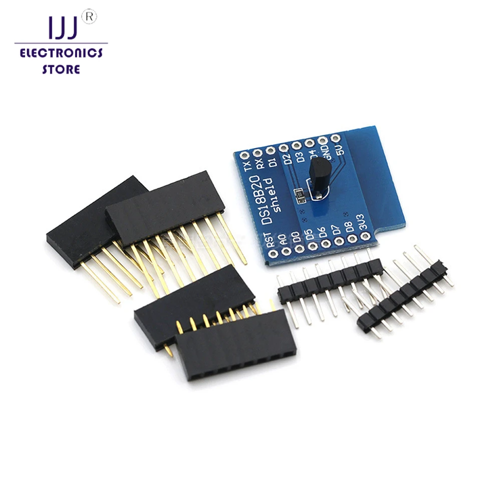 

10PCS DS18B20 temperature sensor module measurement module for WEMOS D1 mini WIFI extension board learning board