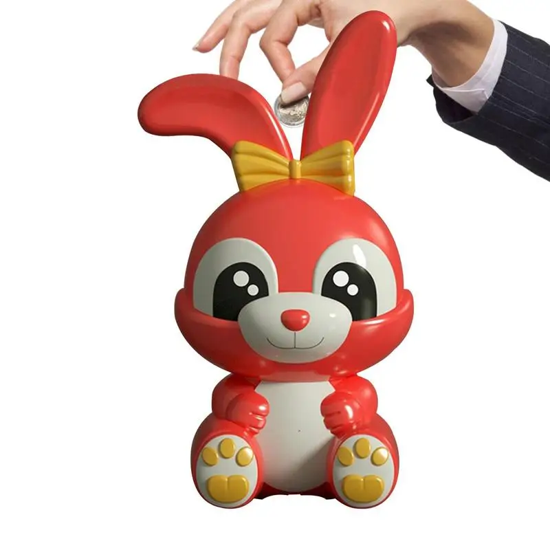 

Банка для монет в виде кролика, креативный банк для монет в виде кролика, настольный банк для монет в виде кролика, кукла в виде кролика на Пасху, новогодний подарок для детей и взрослых