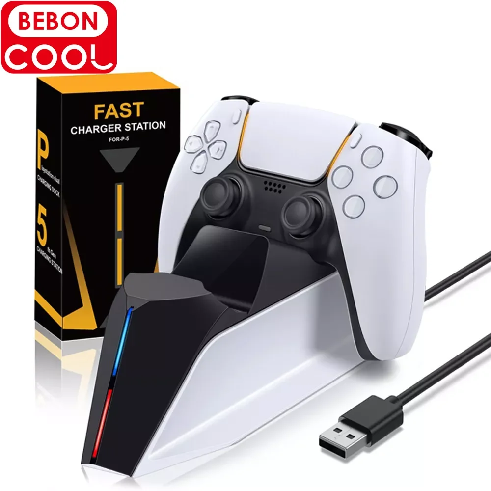 

Charger PlayStation5 Wireless Controller Type-C USB Dual Fast Charging Cradle Dock Station for PS5 Joystick Gamepads