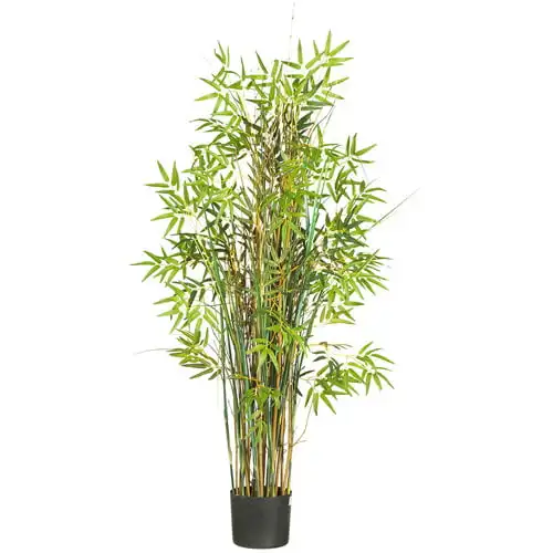 

5` Bamboo Grass Artificial Plant, Green