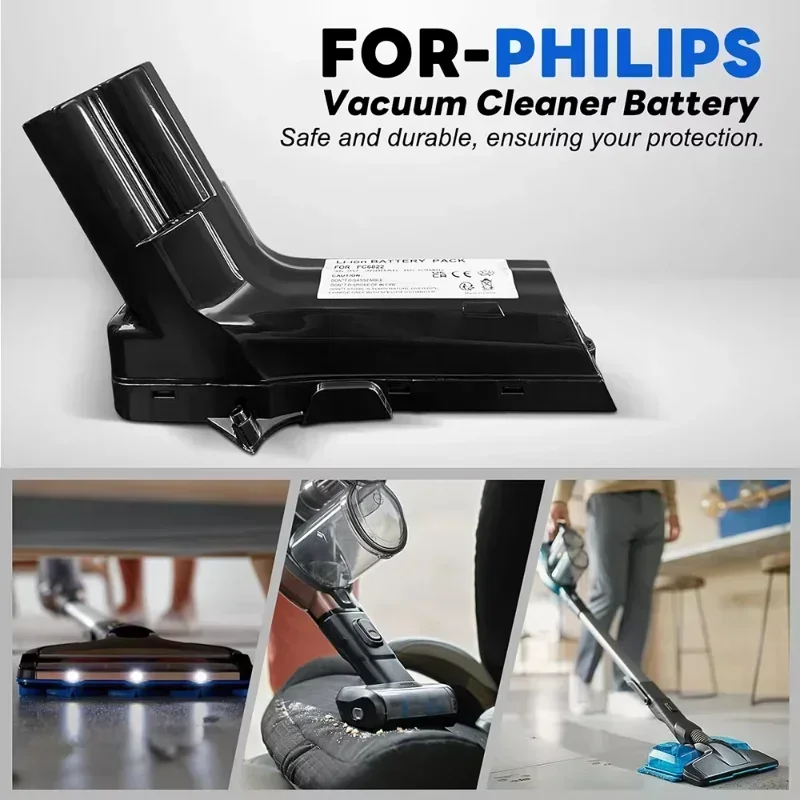 Фото Сменный аккумулятор 25,2 В для беспроводного пылесоса Philips FC6826/01 XC8147/01 FC6903/01 FC6908 FC6823 XC8047/01 FC6827/01 FC6828/01. №2