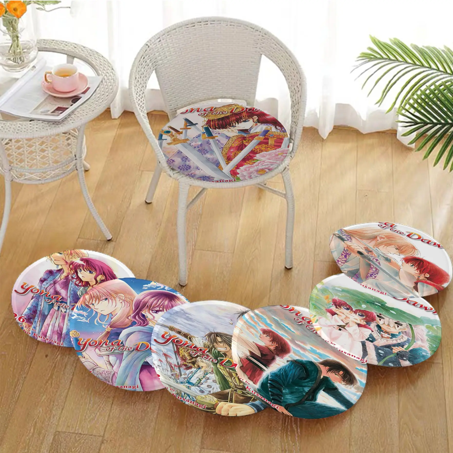 

Anime Yona Of The Dawn Four Seasons Stool Pad Patio Home Office Chair Seat Cushion Pads Sofa Seat 40x40cm Cushions Home Decor
