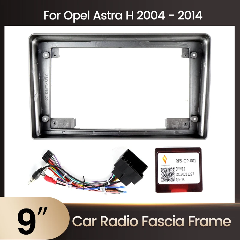 9 дюймов для Opel Zafira B Astra H 2004 - 2014 Android стереопанель установка приборной панели Canbus
