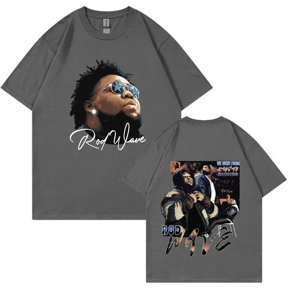 Футболка Мужская/женская с принтом рэпера и волны 100% хлопок