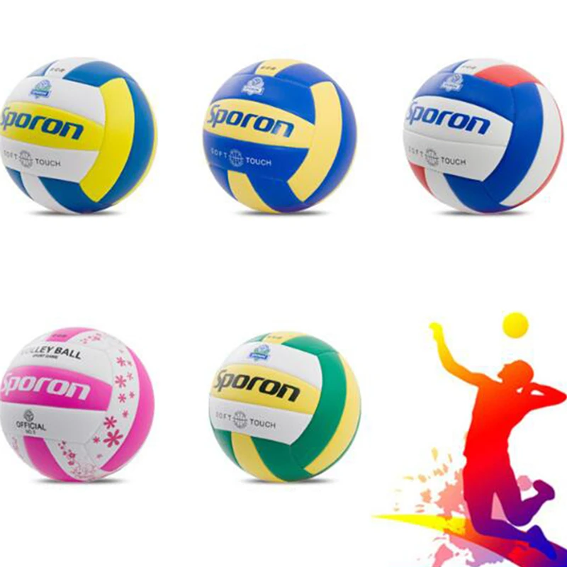 One Piece PC Soft Volleyball Professional Training Competition Ball 5# Students Standard Beach Handball Indoor Outdoor