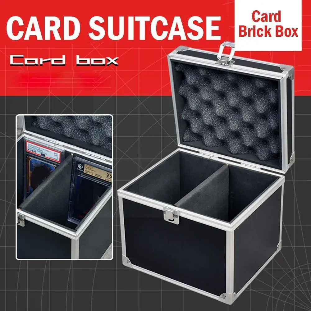 

Large Multi-functional Bgs Psa Card Brick Storage Box 35pt/four Games Corner Board Magnetic Card Can Deck Black Hold B K6v2