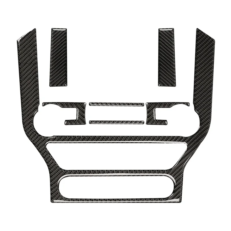 Для Ford Mustang GT 2015 2016 2017-2023 углеродное волокно черный автомобильный центральная