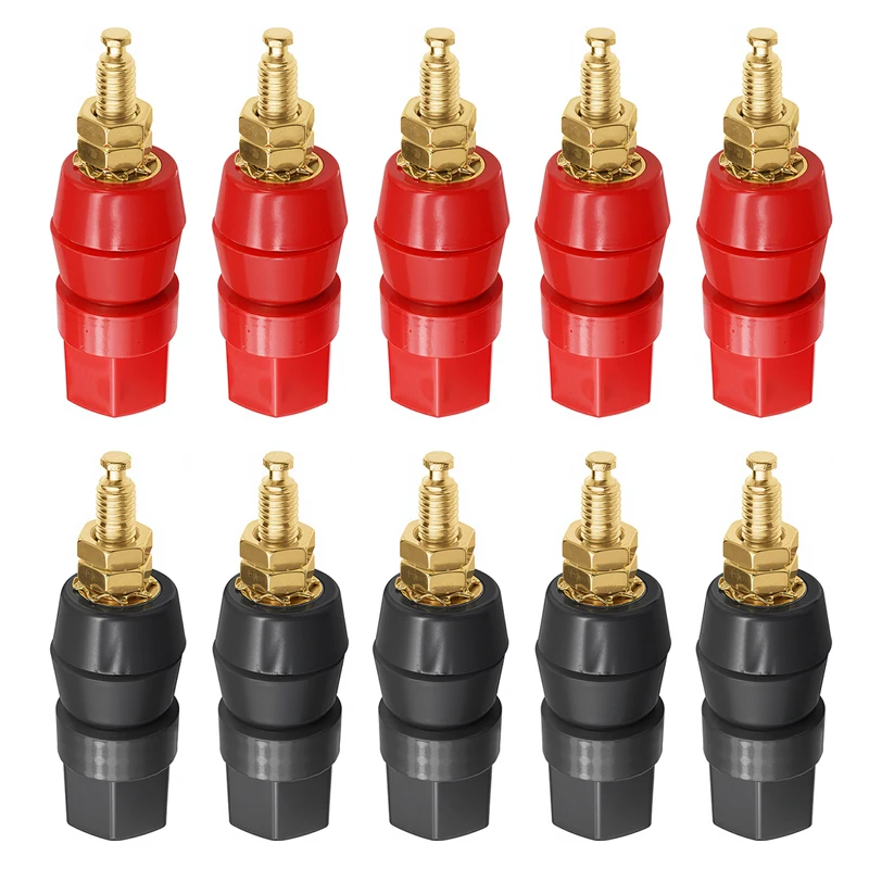 

4 шт., 4 мм, адаптерная розетка типа «банан», красный, черный, тестовый разъем, источник питания, переплетный разъем, аудиоусилитель, динамик