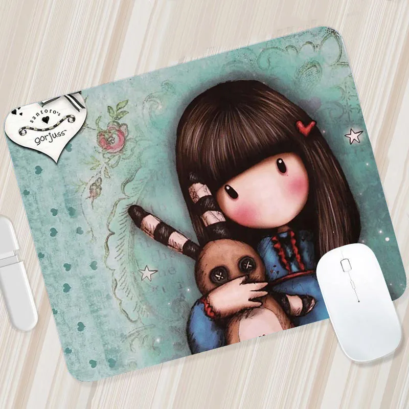 

Santoro Gorjuss Pc Gamer Gaming Accessories Mause Pad Desk Mat Mousepad Cheapest Stuff Free Shipping Keyboard Anime Carpet