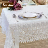 table map thai embroidery european lace cloth fashionable tablecloth glitter rectangular table cover wedding decoration