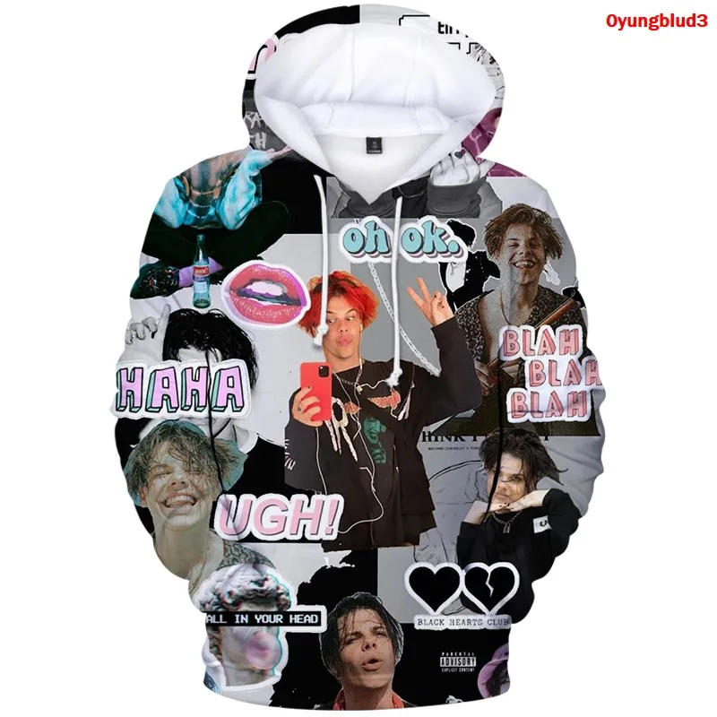 

2022 Yungblud 3D Hoodie Fashion Sweatshirts Kawaii Women's Clothes Autumn Casual Streetwear Men-Pullovers Hip Hop Kids Tops