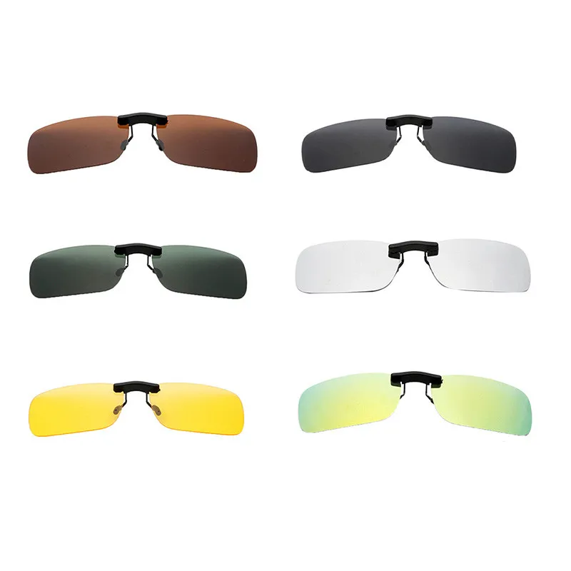 

1pc Unisex Polarized Clip On Driving Glasses Sunglasses Day Vision Driving Night Vision Riding Sunglasses Clip