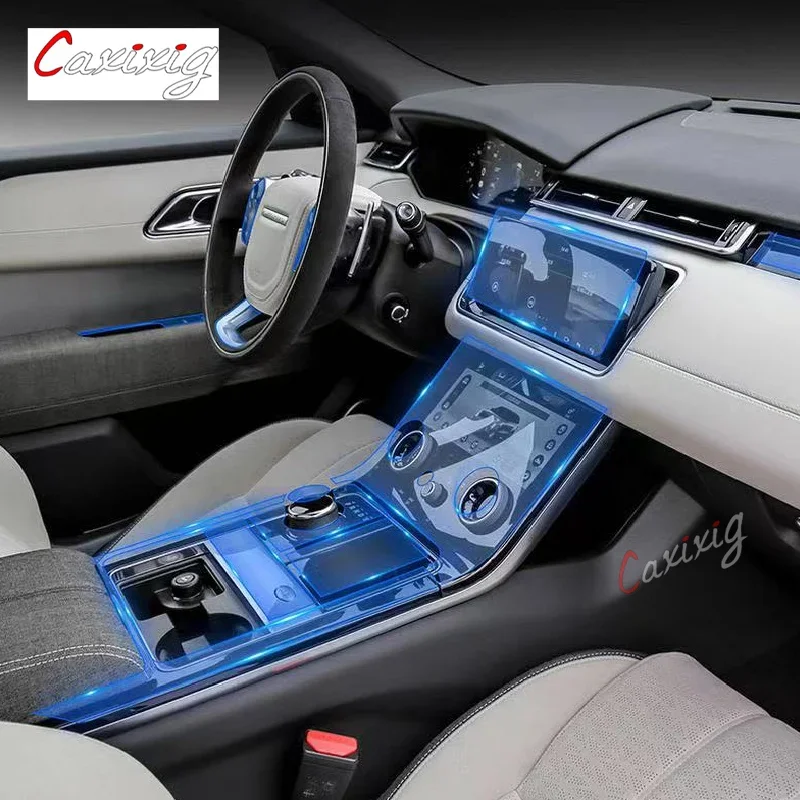 Для Land Range Rover Velar 2017-2020Car интерьерная центральная консоль прозрачная фотопленка с