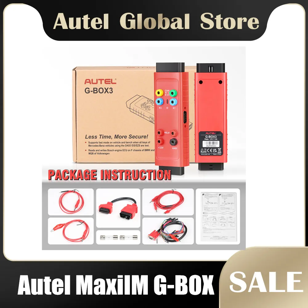 

Autel MaxiIM G-BOX 3 Adapter Suit for MAXIIM IM608, IM608PRO Engine ECU Read/Write for BOSCH MD1/MG1