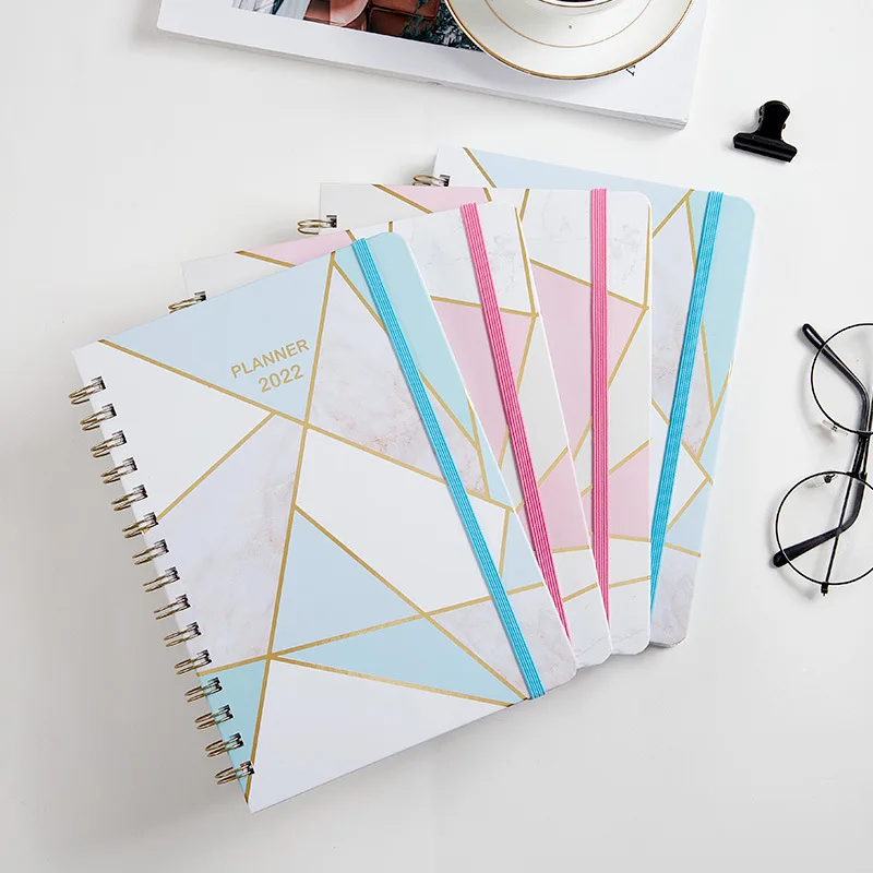 

A5 Diary Weekly Planner English Version Agenda Spiral Organizer Notebook Goals Habit Schedules Stationery School Supplies New