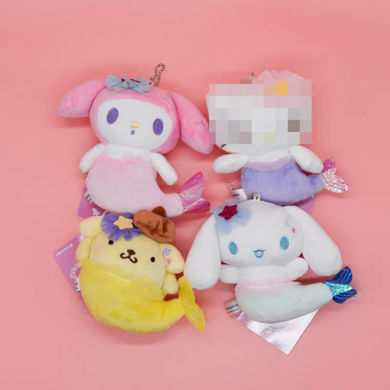 

KAWAII Sanriod мультфильм аниме серия Cinnamorol melody Onpompurin Kitty Косплей Русалка плюшевая игрушка мальчик девочка подарок Рождественский подарок