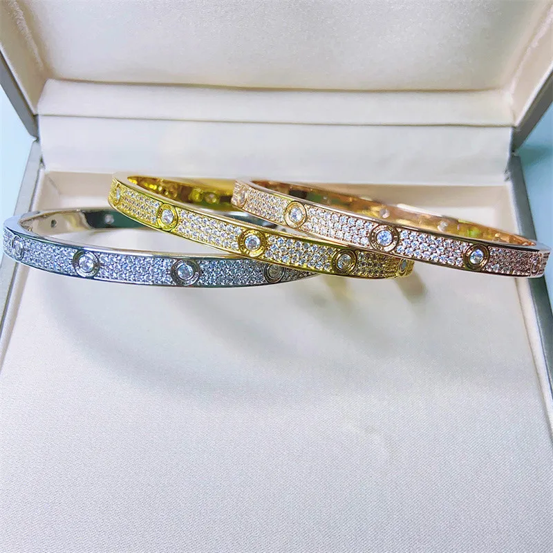 

RUI YI 2022 Fashion High Quality Sterling Silver S925 Diamond Luxury Men's And Women's Bracelet, Gift For Girlfriend