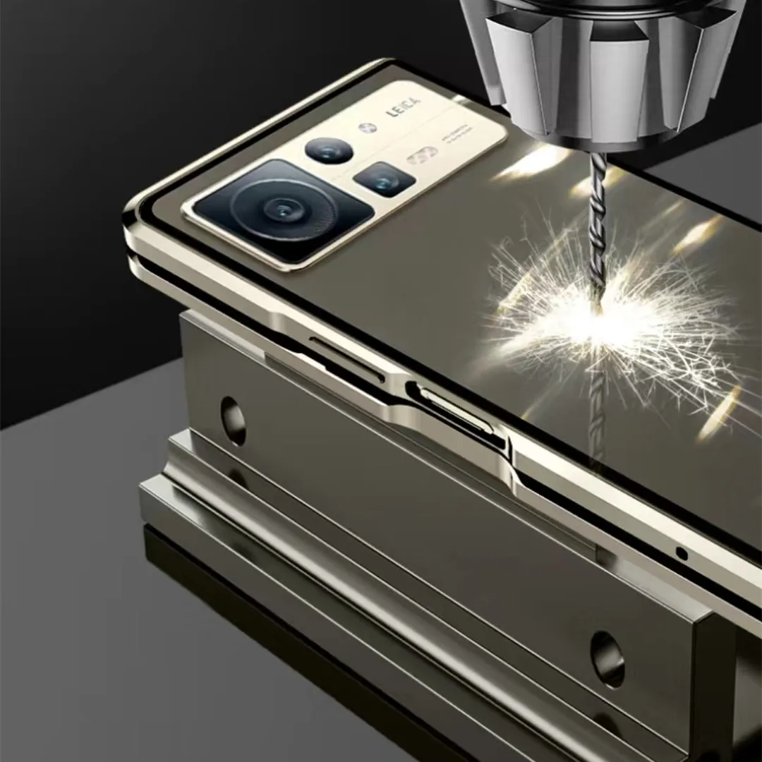 Alloy Metal Frame Bumper Armor Magnetic Flip Case For Xiaomi Mix Fold2 Fold Privacy Anti-Spy HD Tempered Glass Protector Cover