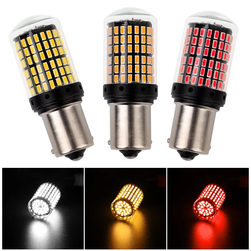 

1PCS 3014 144SMD Canbus 1156 BA15S P21W BAU15S PY21W 1157 BAY15D P21/5W T20 W21W 7440 W21/5W 7443 LED Bulb For Turn Signal Light