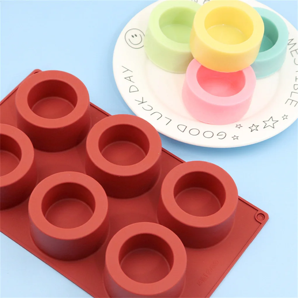 

6 Cavity Silicone Cake Mold Muffin Cup Cake Bakeware Fondant Reusable Flexible Cupcake Tray DIY Food Roasting Oven Mould Chef