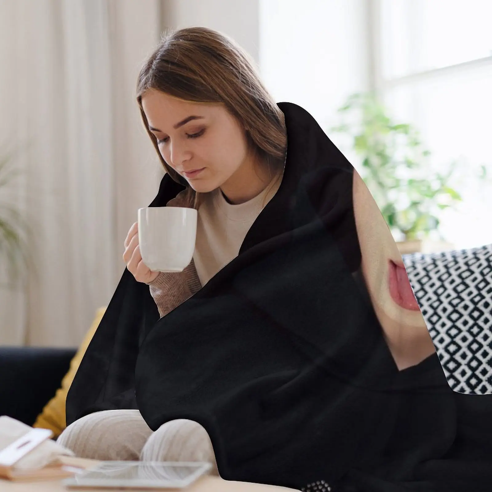 Одеяло YEONJUN GGUM милое теплое зимнее фланелевое очень большое одеяло