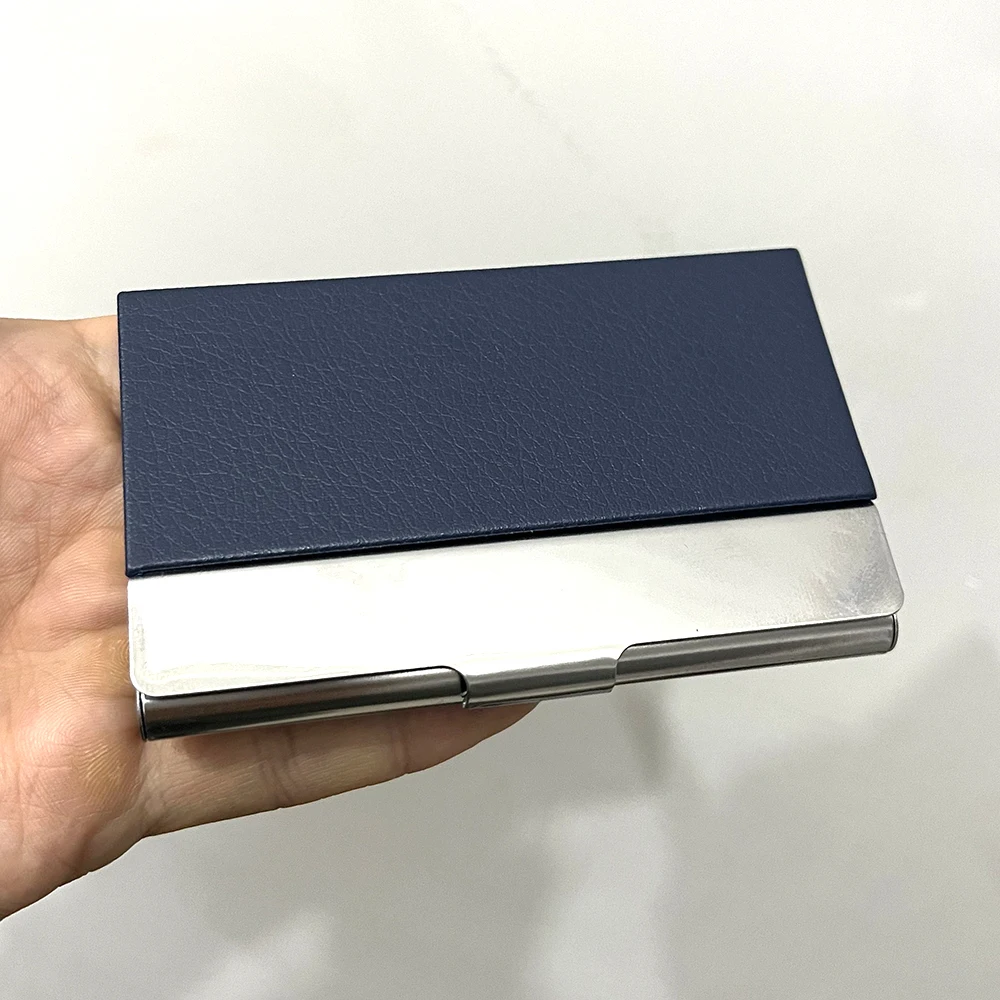 Пользовательский держатель для визитных карточек мужчин деловой креативный