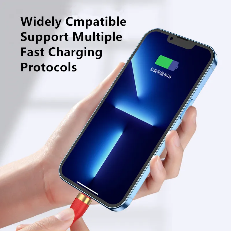 KAIQISJ 120W Extra Thick 6A USB Type C Cable For Huawei P30 P40 Pro Xiaomi POCO 66W Fast Charging Wire USB-C Charger Data Cord