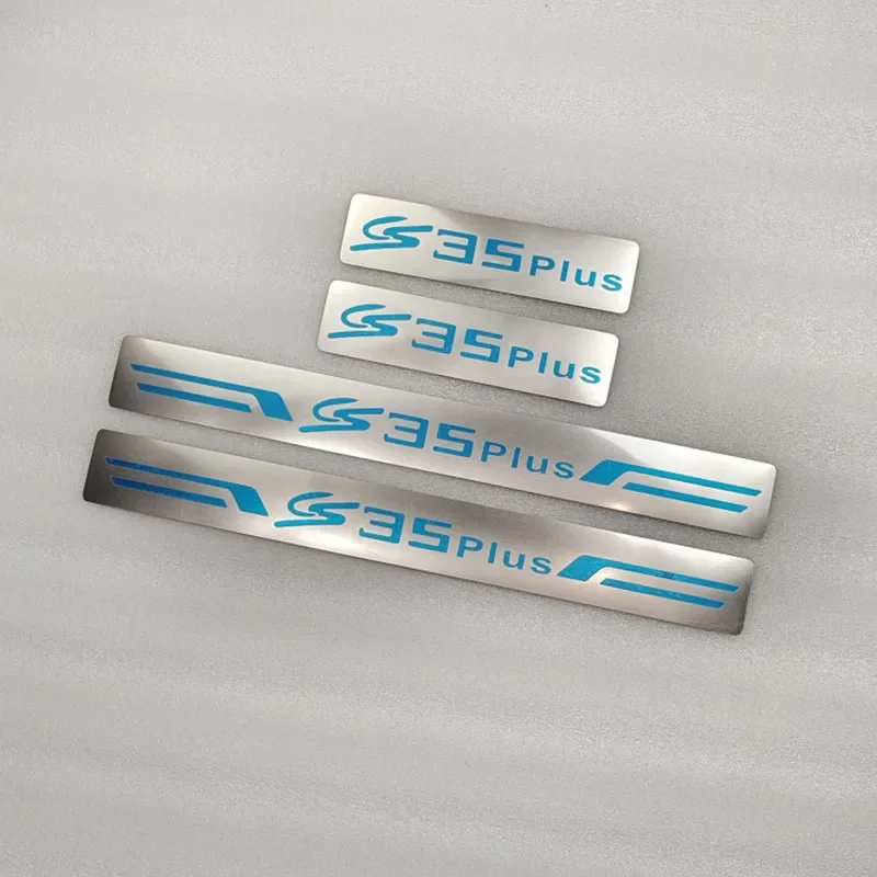 

НОВЫЙ! 4 шт./компл. из нержавеющей стали для Changan Cs35 Plus 2018-2021 Cs35plus, комплекты накладок на пороги, накладка на порог